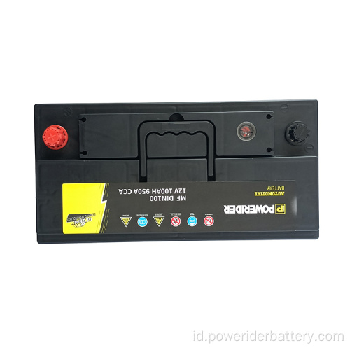 12V 100Ah Din100 Mobil Asam Timbal Mulai Baterai